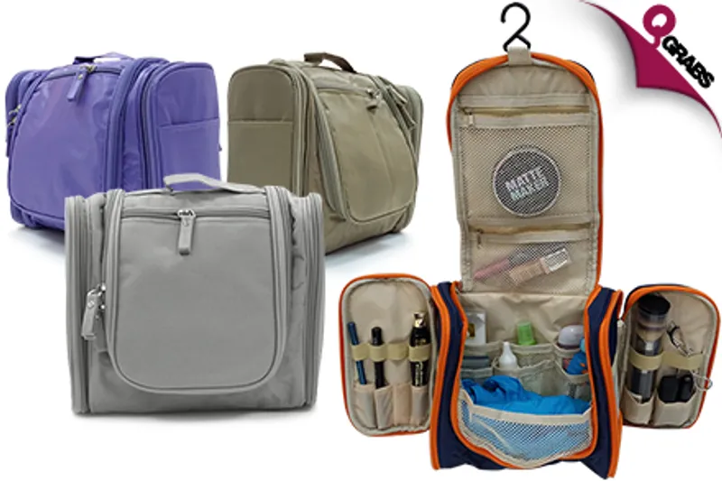 From QR69 Add Some Space with a Multi-Compartment Toiletry Bag - Choose from 4 Nifty Colors! (Up to QR508 Value)